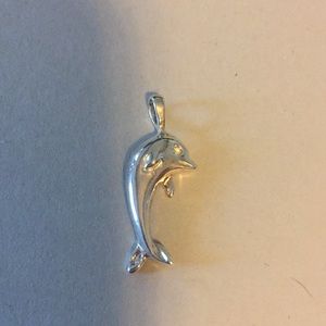 Sterling Silver Dolphin Pendant 925